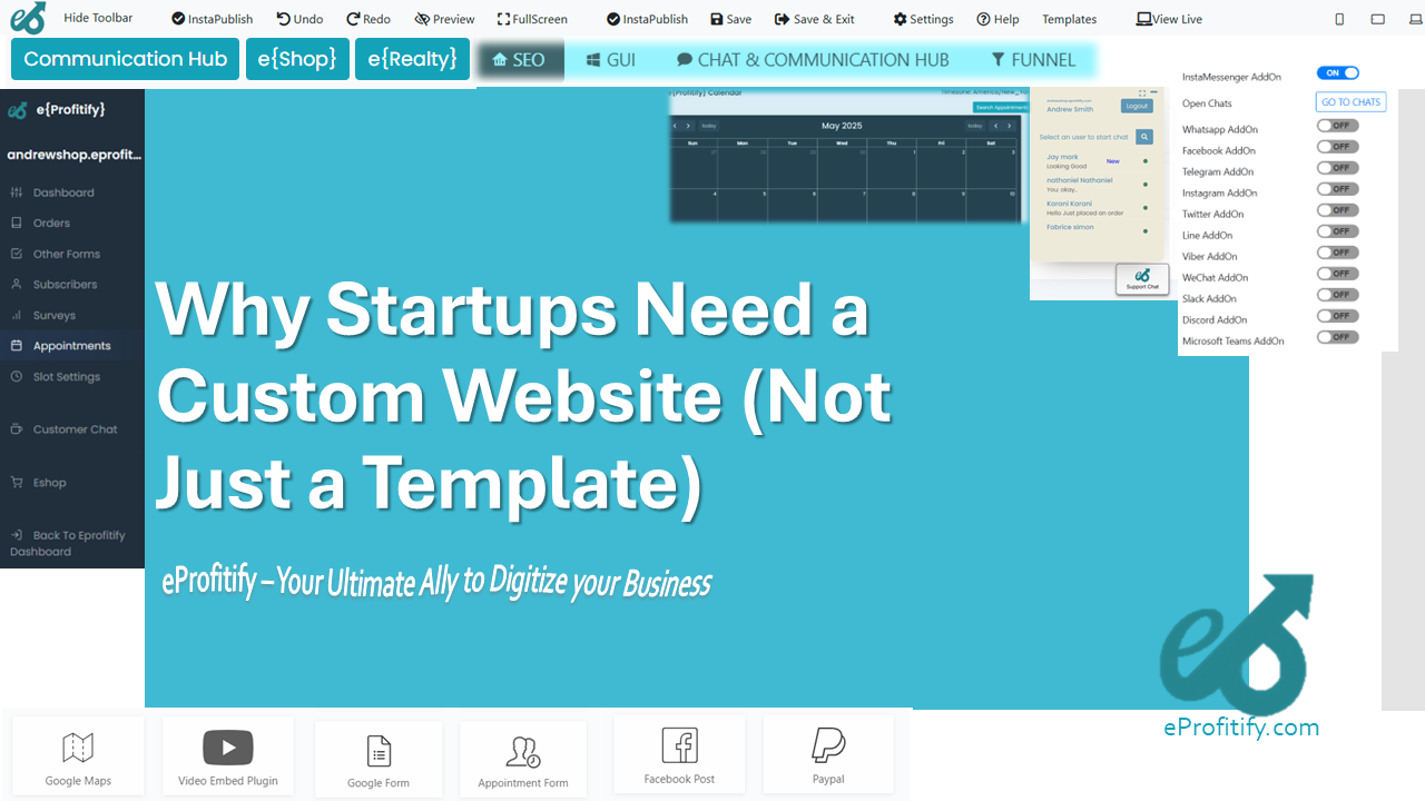 Why Startups Need a Custom Website (Not Just a Template)